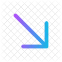 Arrow Right Down Icon