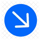 Arrow Right Downward Icon