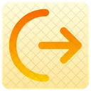 Arrow Right From Arc Icon