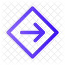 Arrow Right Rhombus  Icon