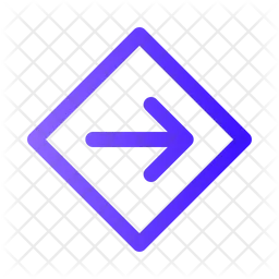 Arrow Right Rhombus  Icon
