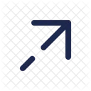 Arrow Right Up Arrow Direction Icon