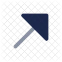 Arrow Right Up Arrow Direction Icon