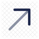 Arrow Right Up Arrow Direction Icon