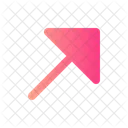 Arrow Right Up Arrow Direction Icon