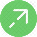 Arrow Right Up Arrow Direction Icon