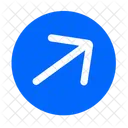 Arrow Right Upward Icon