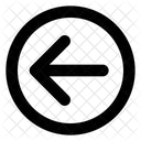 Arrow Rounded Left  Icon
