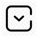 Arrow Square Down Arrow Down Icon