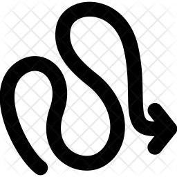 Arrow Squiggly  Icon
