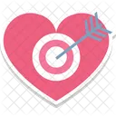 Arrow Heart Love Archery Icon