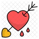 Arrow Through Heart Icon