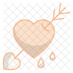 Arrow through heart  Icon