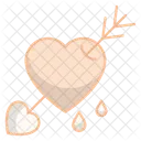 Arrow Through Heart Icon