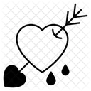 Arrow Through Heart Icon
