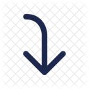 Arrow To Down Left Arrow Ui Icon
