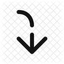 Arrow To Down Left  Icon