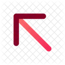Arrow Diagonal Left Icon