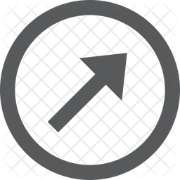 Arrow Top Right Button  Icon