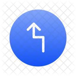 Arrow top zigzag  Icon