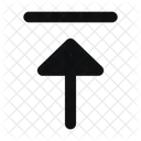 Arrow Up Align Fill Rounded Icon