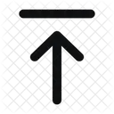 Arrow Up Align Line Rounded Icon