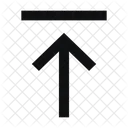 Arrow Up Align Line Sharp Icon