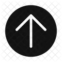 Arrow Up Circle Glyph Glyph Style Arrow Icon