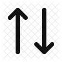 Arrow Up Down Line Rounded Arrow Icon