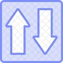 Arrow Up Down Duotone Line Icon Icon