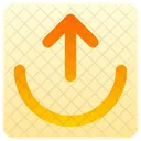 Arrow Up From Arc Icon