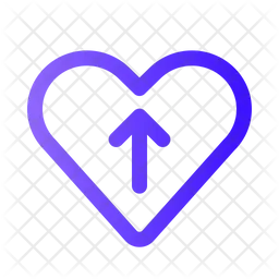 Arrow Up Heart  Icon
