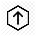 Arrow Up Hexagon  Icon