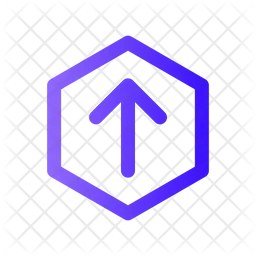 Arrow Up Hexagon  Icon