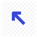 Arrow up left  Icon