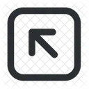 Arrow Up Left Square Contained Arrows Arrow Icon