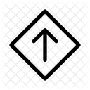 Arrow Up Rhombus  Icon