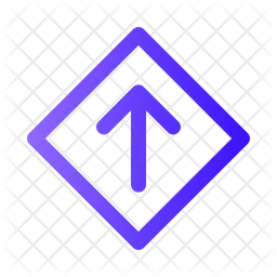 Arrow Up Rhombus  Icon