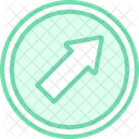 Arrow Up Right Duotone Line Icon Icon