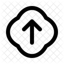 Arrow Up Round Corners Closed Direction Movement Icon