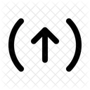 Arrow Up Round Left Right Direction Movement Icon