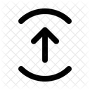 Arrow Up Round Top Bottom Direction Movement Icon