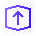 Arrow Up Square Hexagon  Icon