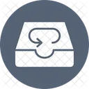 Arrow With Storage Email History Icon