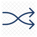 Arrows Cross Shuffle Icon