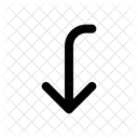 Arrows Bent Arrow Down Right Arrow Navigation Navigate Icon