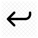 Arrows Bent Arrow Left Down Arrow Navigation Navigate Icon