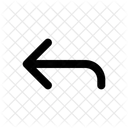 Arrows Bent Arrow Left Up Arrow Navigation Navigate Icon