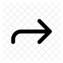 Arrows Bent Arrow Right Up Arrow Navigation Navigate Icon