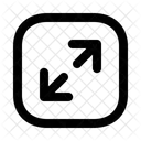 Arrows Diagonal Maximize Alt Square Arrow Navigation Navigate Icon